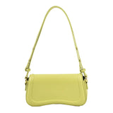MOODS Flap Crossbody Bags For Women Pure Color PU Leather Armpit Shoulder Bag 2023 Latest Fashion Small Saddle Handbags Female