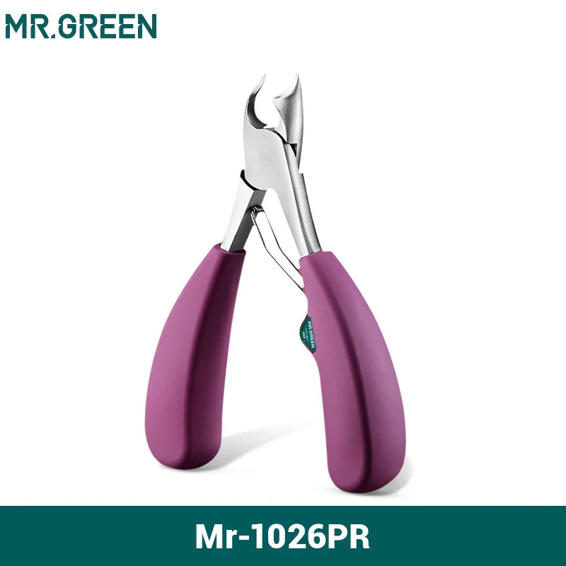 MR.GREEN Nail Clipper Stainless Steel Ingrown Toenail Clipper Good at cutting thick and hard nails Pedicure Manicure Tool