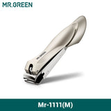 MR.GREEN Nail Clippers Stainless Steel Anti Splash Fingernail Cutter Manicure Tools Bionics Design Nail Trimmer Pedicure Scissor