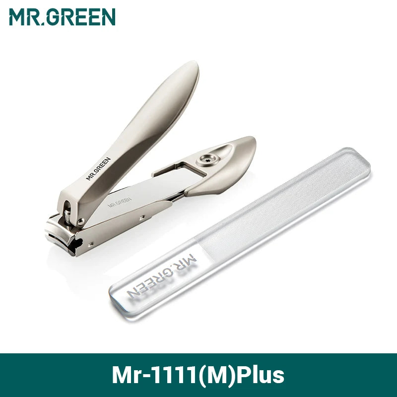 MR.GREEN Nail Clippers Stainless Steel Anti Splash Fingernail Cutter Manicure Tools Bionics Design Nail Trimmer Pedicure Scissor