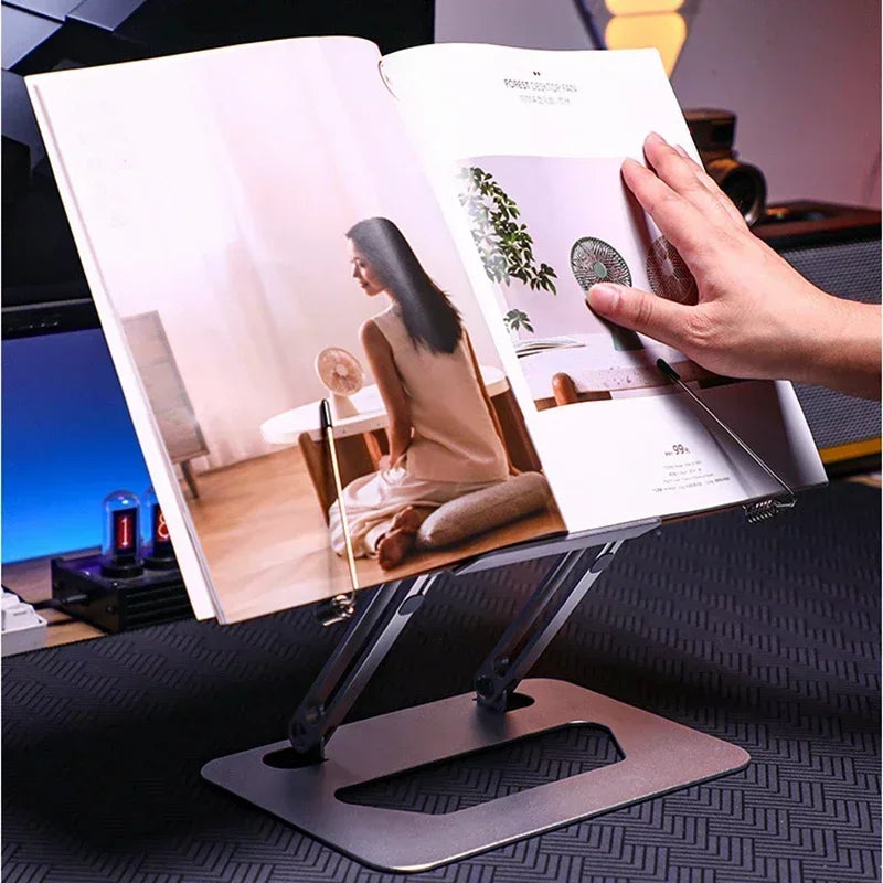 MUMUCC Reading Multifunctional Stand Laptop Tablet Stand Aluminum Alloy Laptop Desk Read Desk Foldable Gaming Desk Laptop Stand