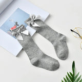 Ma&Baby 0-4Years Newborn Infant Toddler Baby Girl Socks Bow Christmas Red Knee High Socks Princess Girls Leg Warmers