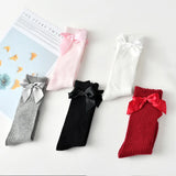 Ma&Baby 0-4Years Newborn Infant Toddler Baby Girl Socks Bow Christmas Red Knee High Socks Princess Girls Leg Warmers