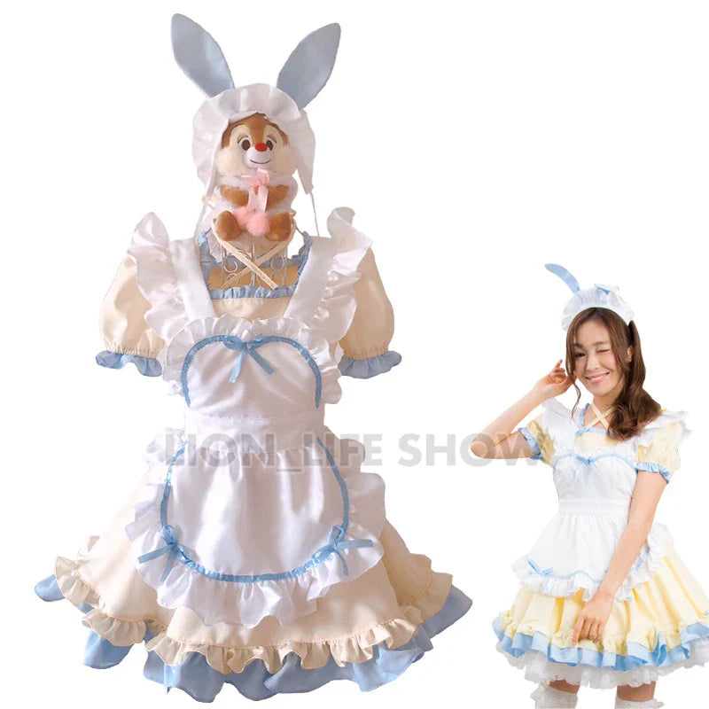 Maid Dress Cosplay sprouting day animation world cafeteria Cafe dress, long dress, maid outfit  masculin costume