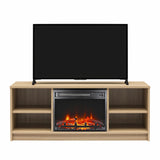 Mainstays Fireplace TV Stand for TVs up to 55", Natural