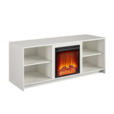 Mainstays Fireplace TV Stand for TVs up to 65", White