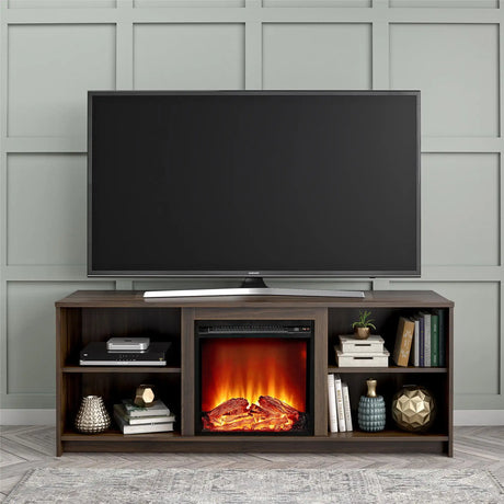 Mainstays Fireplace TV Stand for TVs up to 65", White