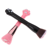 Makeup Brushes Cosmetic Brush Cute Cat Claw Paw Foundation Brush Loose Powder Brushes Fiber Hair Birch Handle Cosmetics Tool