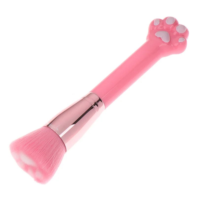 Makeup Brushes Cosmetic Brush Cute Cat Claw Paw Foundation Brush Loose Powder Brushes Fiber Hair Birch Handle Cosmetics Tool