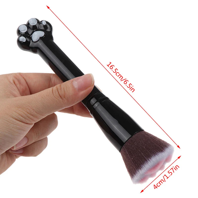 Makeup Brushes Cosmetic Brush Cute Cat Claw Paw Foundation Brush Loose Powder Brushes Fiber Hair Birch Handle Cosmetics Tool