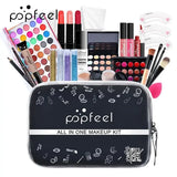 Makeup Kit Full Professional Eyeshadow Lip Gloss Blush Foundation Lip Gloss Lipstick Make Up Set POPFEEL