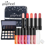 Makeup Kit Full Professional Eyeshadow Lip Gloss Blush Foundation Lip Gloss Lipstick Make Up Set POPFEEL