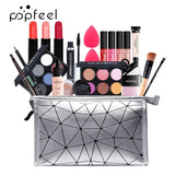 Makeup Kit Full Professional Eyeshadow Lip Gloss Blush Foundation Lip Gloss Lipstick Make Up Set POPFEEL