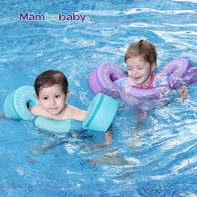 Mambobaby Baby Float Swimming Ring Aid Vest With Arm Wings  Swimming Floats Swim Trainer Non-Inflatable Buoy For Beach Pool