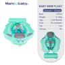 Mambobaby Baby Float with Canopy Crotch Strap Inflatable-free Solid Core Kid Swimming Pool Accessory Toddler Water Toy Bathroom