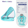 Mambobaby Baby Float with Canopy Crotch Strap Inflatable-free Solid Core Kid Swimming Pool Accessory Toddler Water Toy Bathroom