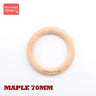 Mamihome 50pc Customize Logo Wooden Ring Baby Teether Bpa Free Beech Ring Teething Toys DIY Nursing Bracelets Gifts Chew Rodents