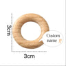 Mamihome 50pc Customize Logo Wooden Ring Baby Teether Bpa Free Beech Ring Teething Toys DIY Nursing Bracelets Gifts Chew Rodents