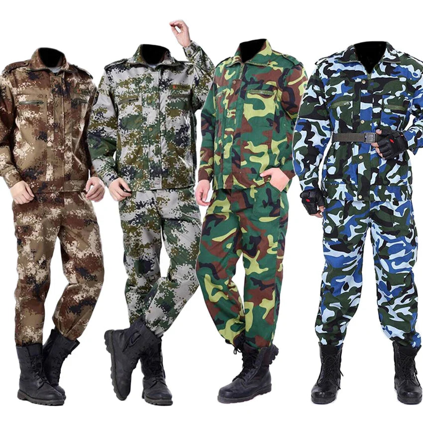 Man SWAT Soldier Army Suit Military Uniform Costumes Security Work Wear Tactical Combat Hunting Clothing Set High Quality