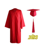 Man Women Graduation Gown Soft Matte Graduation Gown Hat Tassel Set 2023 Unisex Graduation Costume For High School And Bachelor