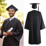 Man Women Graduation Gown Soft Matte Graduation Gown Hat Tassel Set 2023 Unisex Graduation Costume For High School And Bachelor