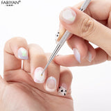 Manicure Tools Nail Art Dotting Rhinestone Flower Pen Stainless Steel Crystal Dual End Design Painting