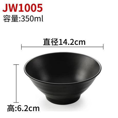 Melamine Black Small Bowl Fruit Fast Food Tableware Rice Soup Bowls Restaurant Dipping Sauce Dish Container Kitchen Utensils