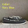 Men Authentic Sebago Docksides Shoes - Premium Leather Moc Toe Lace Up Boat Shoes AB022