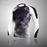 Men Compression Jogging suit Winter Thermal underwear Sports Suits Warm Men's Tracksuit rash guard MMA Clothing track suit 3XL