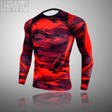 Men Compression Jogging suit Winter Thermal underwear Sports Suits Warm Men's Tracksuit rash guard MMA Clothing track suit 3XL