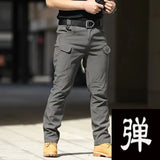 Men Elastic Camping Hiking Trekking Fish Climbing Outdoor Sports Trousers Spring Autumn Army Military Tactical Quick Dry Pants