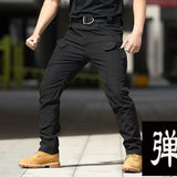 Men Elastic Camping Hiking Trekking Fish Climbing Outdoor Sports Trousers Spring Autumn Army Military Tactical Quick Dry Pants