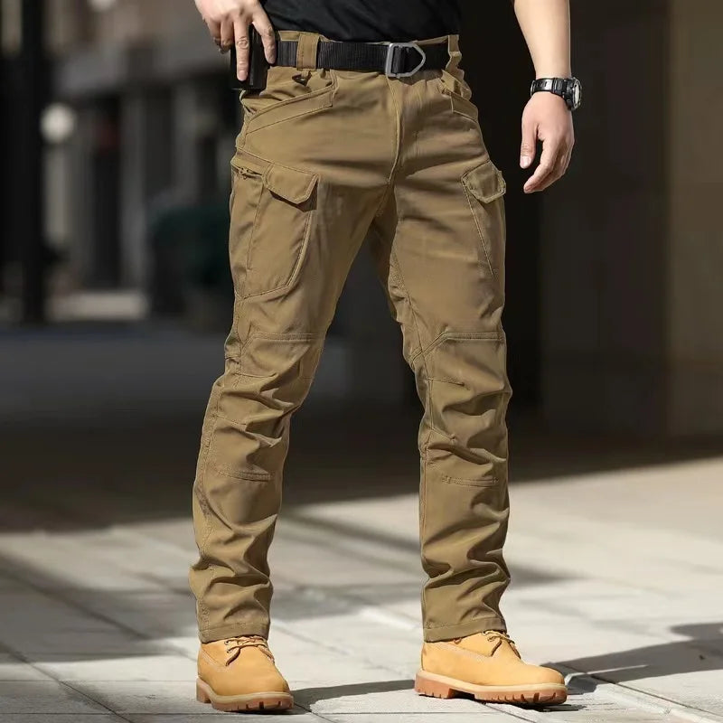 Men Elastic Camping Hiking Trekking Fish Climbing Outdoor Sports Trousers Spring Autumn Army Military Tactical Quick Dry Pants