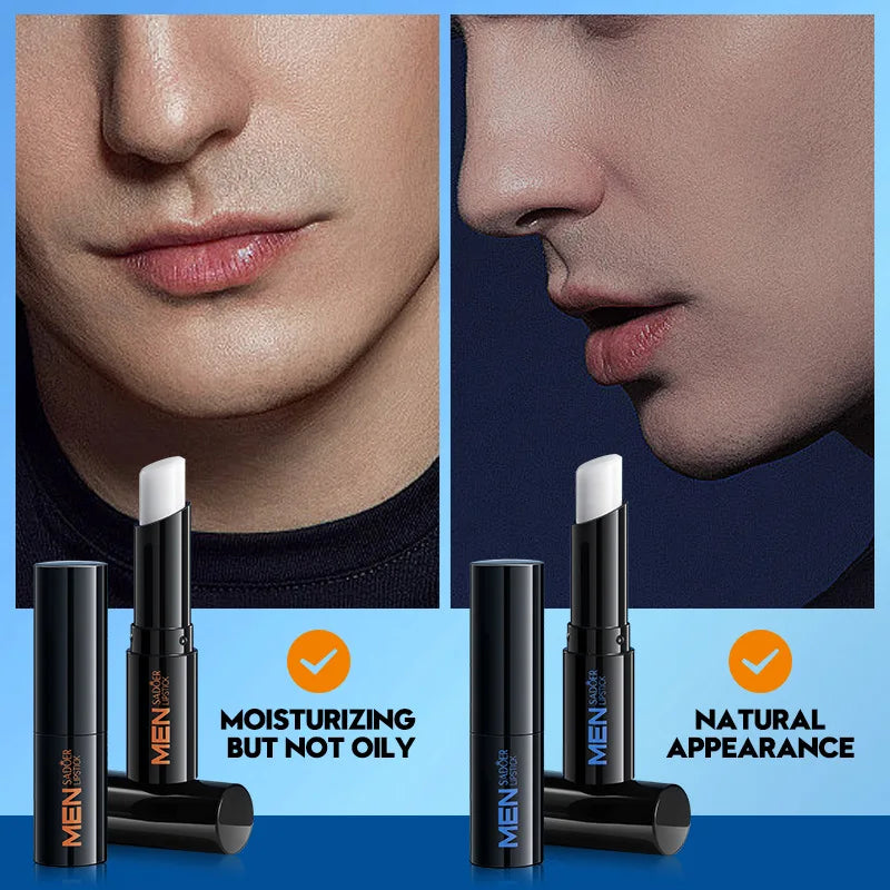 Men Lip Balm Moisturizing Hydration Fading Lip Lines Anti-Cracking Remove Dead Skin Refreshing And Not Greasy Exquisite Lip Care