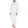 Men Plush Teddy Fleece Pajamas Winter Warm Hoodies Bodysuit Overalls Suits Sleepwear Daily Hooded Flannel Homewear Nightwear 5XL