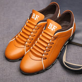 Men Shoes Casual Sneakers Spring Autumn New  Fashion Solid Leather Shoes Formal Business Sport Flat Round Toe Light Breathable