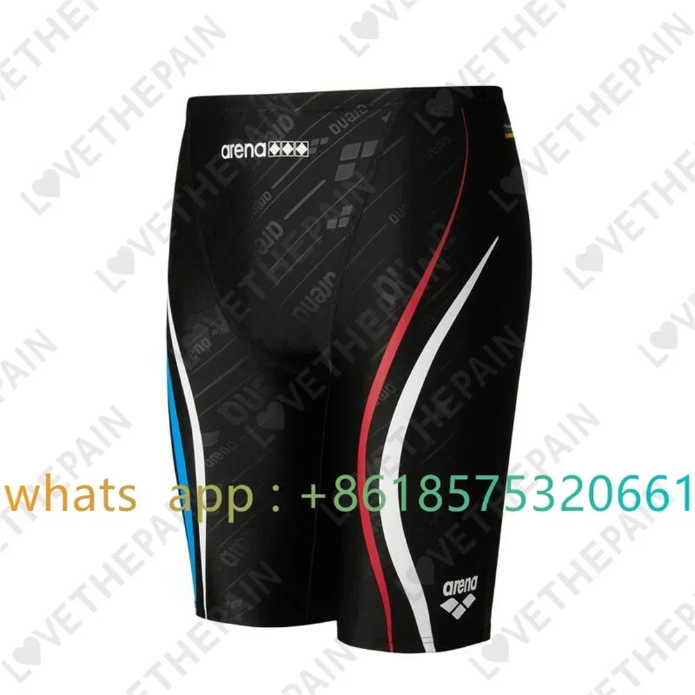 Men Swimwear Shorts Training Swim Trunks 2023 Summer Beach Tight Quick Dry Swimming Jammer Running Sports Surfing Swimsuit Pants