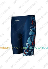 Men Swimwear Shorts Training Swim Trunks 2023 Summer Beach Tight Quick Dry Swimming Jammer Running Sports Surfing Swimsuit Pants