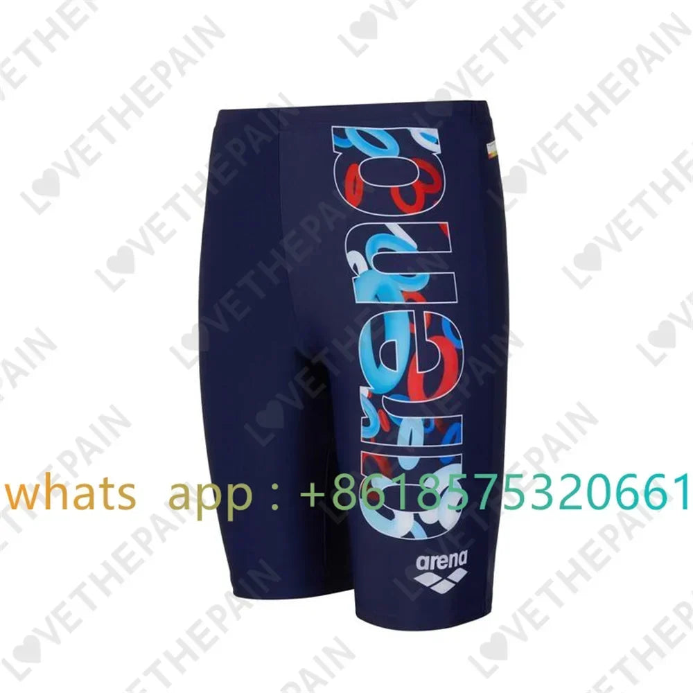 Men Swimwear Shorts Training Swim Trunks 2023 Summer Beach Tight Quick Dry Swimming Jammer Running Sports Surfing Swimsuit Pants