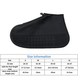 Men White Shoe Covers Zipper Reusable Waterproof Shoes Cover Women's Galoshes Non Slip Overshoes Silicone Rain Cover For Shoes