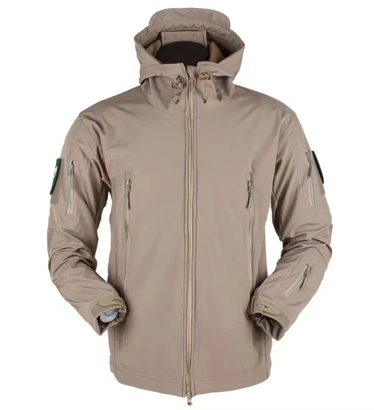 Men Winter Waterproof Climbing SkiingTrekking Fleece Fishing Tactical Sharkskin Military Pants Jackets Camping Hiking Trousers
