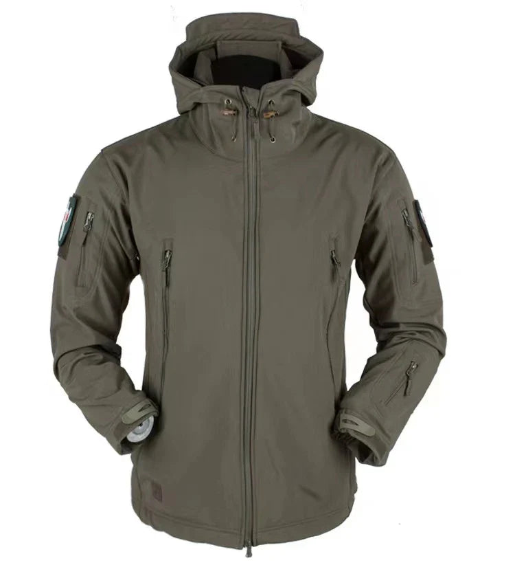 Men Winter Waterproof Climbing SkiingTrekking Fleece Fishing Tactical Sharkskin Military Pants Jackets Camping Hiking Trousers