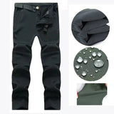 Men Winter Waterproof Climbing SkiingTrekking Fleece Fishing Tactical Sharkskin Military Pants Jackets Camping Hiking Trousers