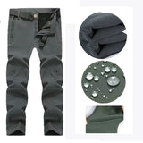 Men Winter Waterproof Climbing SkiingTrekking Fleece Fishing Tactical Sharkskin Military Pants Jackets Camping Hiking Trousers