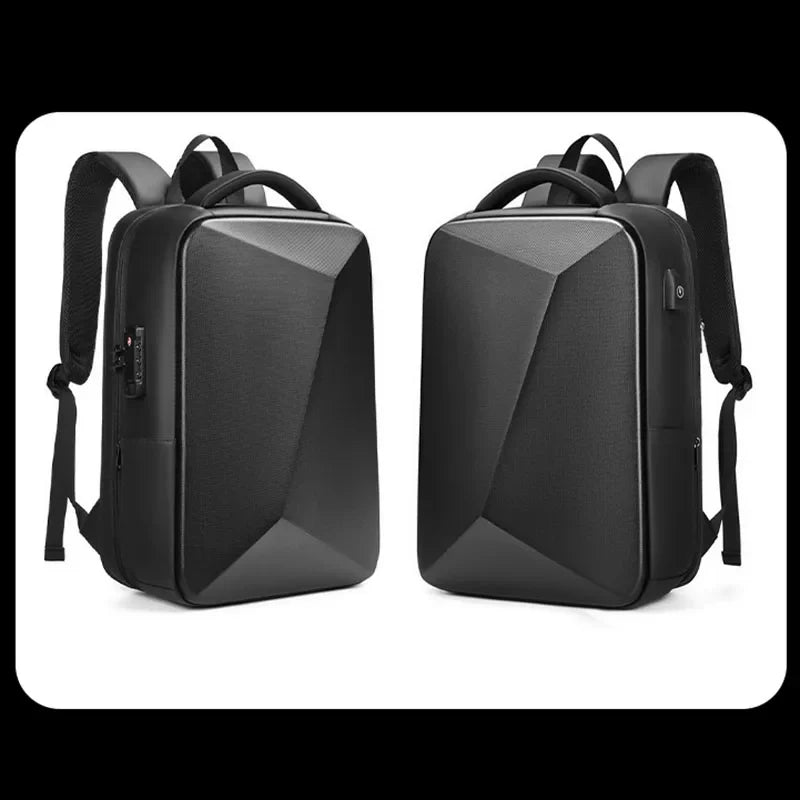 Men's 15.6 Inch Laptop Backpack Expandable Hard Shell Bag TSA Anti-theft Waterproof Backpacks USB Charging Business Travel Bag