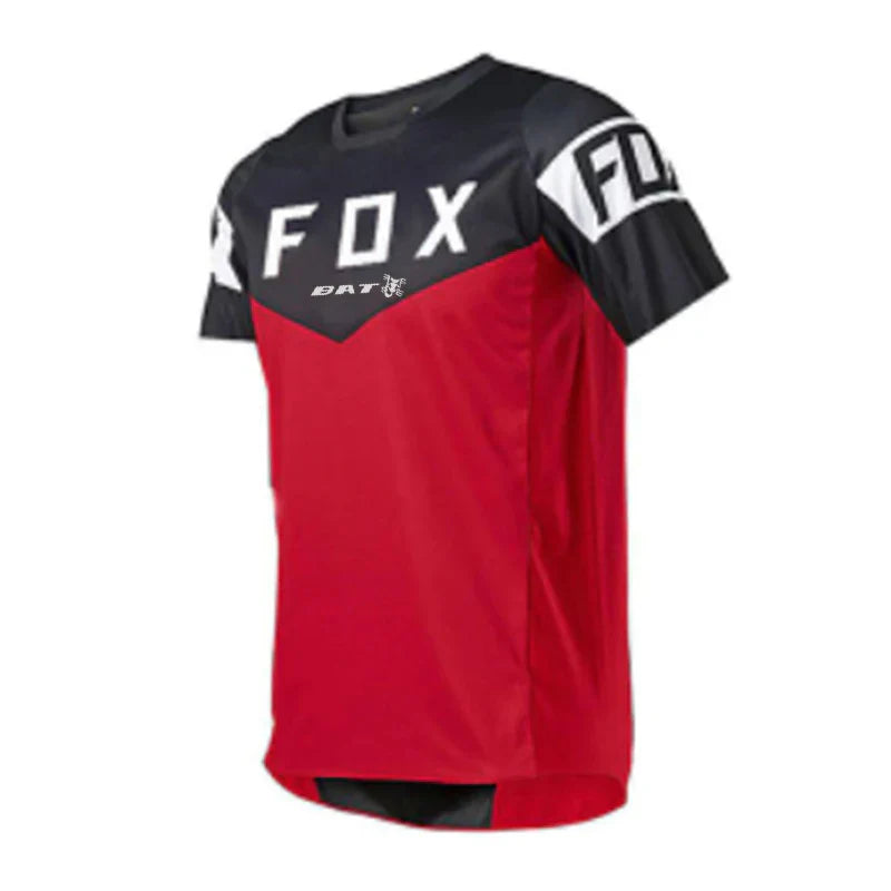 Men's BAT FOX Downhill Jerseys Mountain Bike Shirts Offroad DH Motorcycle Jersey Camiseta Motocross T-shirt Racing MTB Jersey