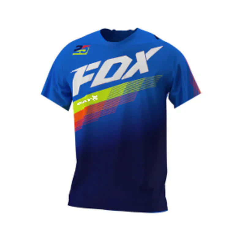 Men's BAT FOX Downhill Jerseys Mountain Bike Shirts Offroad DH Motorcycle Jersey Camiseta Motocross T-shirt Racing MTB Jersey