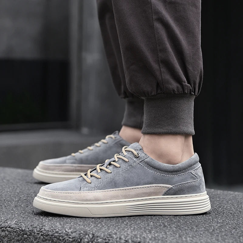 Men's Casual shoes Luxury Brand Designer Oxfords Shoes Genuine Leather Wear-resistant Comfortable Sneakers Tennis Sport Shoes