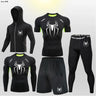 Men's Compression Sportswear Tights T-Shirt Mens Super Hero Clothes Thermal Underwear Men Running Sets Spider Print Clothing Man