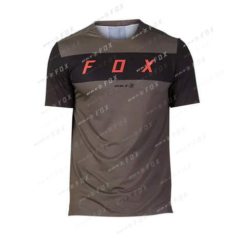 Men's Downhill jersey MTB BAT FOX Motorcycle Motocross T-Shirt Cycling Jersey Quick-Dry Mountain Bike clothing Maillot Ciclista